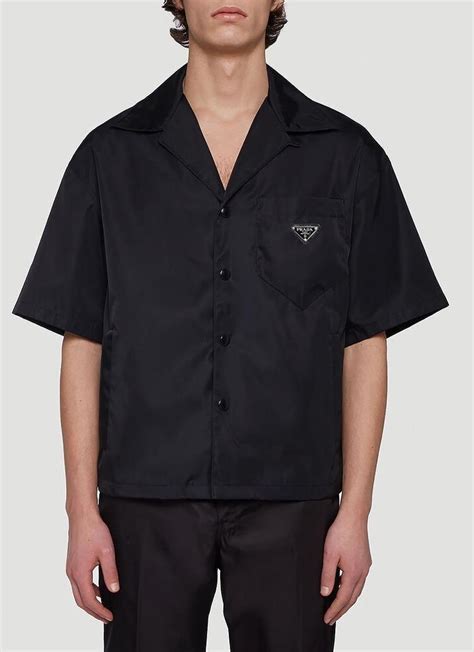 prada style shirt|prada shirt black cettire.